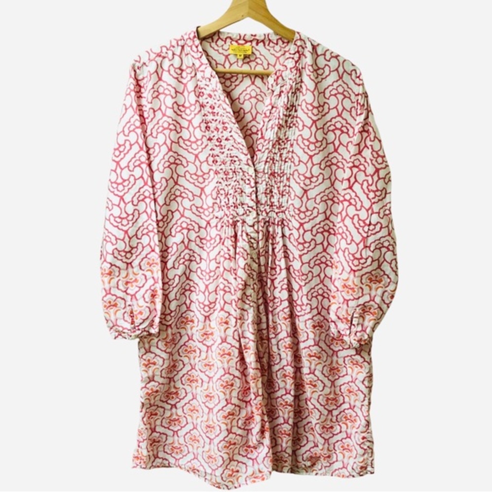 Roberta Roller Rabbit Nimes Dress Pink Orange